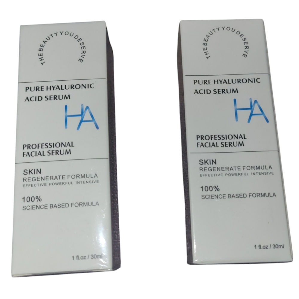New in the box The beauty you deserve hyaluronic acid serum